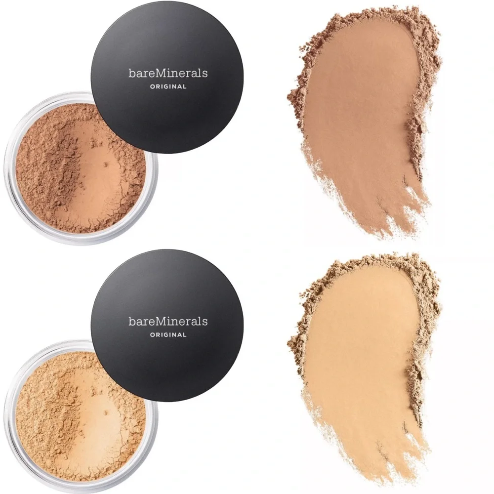 NEW Bare Minerals Original BUNDLE Light (08) + Medium Tan (18)